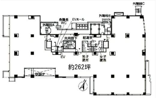 五番町KUビル 2階 間取り図