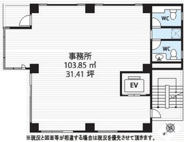 セシア千駄ヶ谷ビル 6階 間取り図