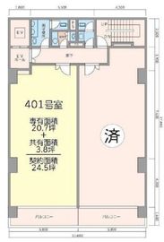 林三番町ビル 401 間取り図