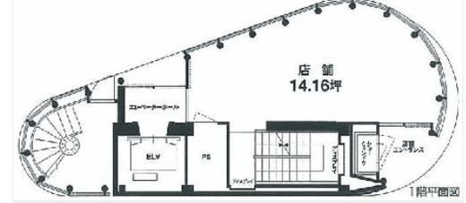 銀座SFビル 1-2階 間取り図
