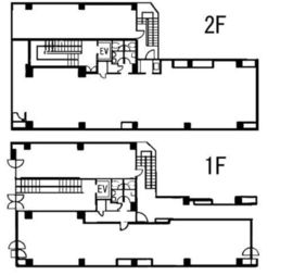 第21中央ビル 1階-2階 間取り図