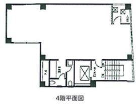 白鳥ビル(東銀座) 4階 間取り図