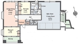 エスター南麻布(SOHO) 201 間取り図
