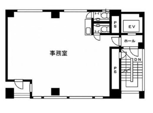 北青山ビル(青山一丁目) 4階 間取り図