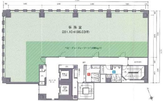 第3虎ノ門電気ビルディング 8階 間取り図