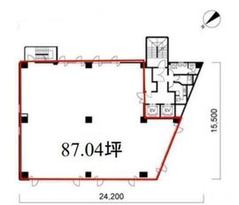 JMFビル赤坂01(旧:M-City赤坂一丁目ビル) 5階 間取り図