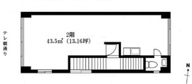 丸統麻布ビル 2階 間取り図