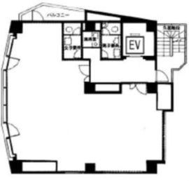 TOWER FRONT 神谷町 3階 間取り図