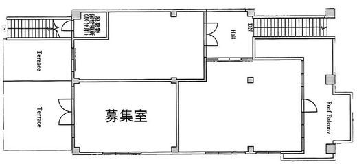 神宮前COURT A 1階A6 間取り図