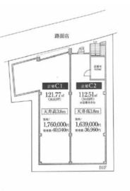 神宮前COURT C B1階C2 間取り図