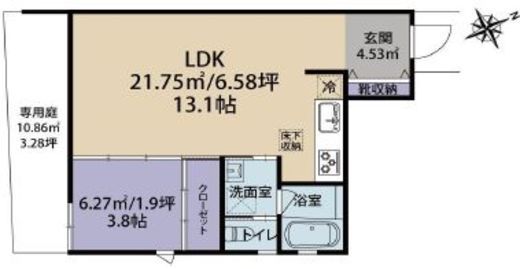 E’s青山(SOHO) 1階A 間取り図
