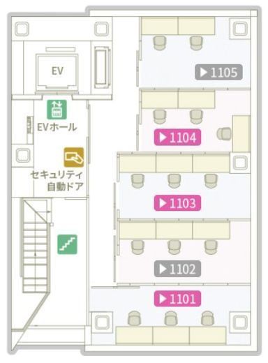 ビジョンワークス有楽町 1104 間取り図