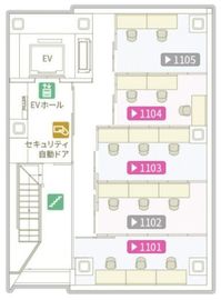 ビジョンワークス有楽町 1104 間取り図