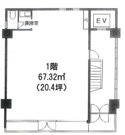 大原会館 1階 間取り図