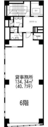 岩月日本橋ビル 6階 間取り図
