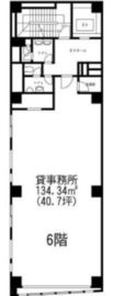 岩月日本橋ビル 6階 間取り図