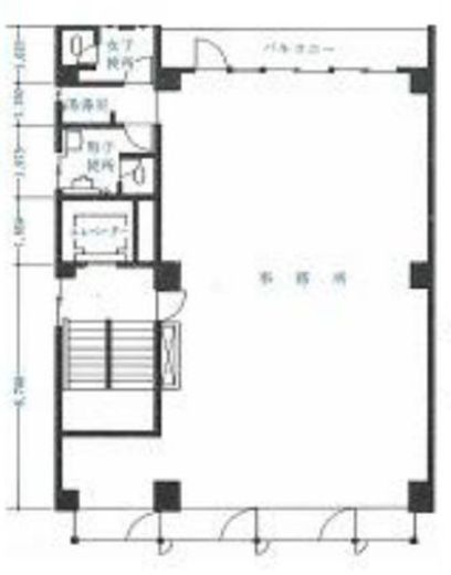 千葉家ビル 7階 間取り図