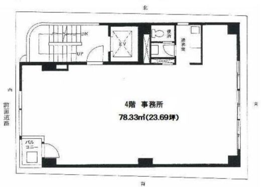 芝大一ビル 4階 間取り図