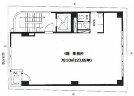 芝大一ビル 4階 間取り図