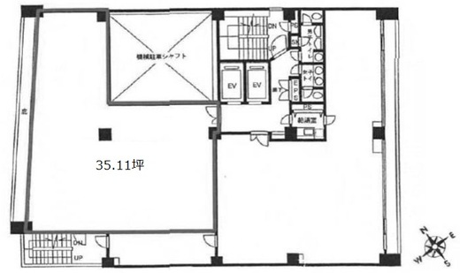 セントラルビル(東銀座) 6階2 間取り図