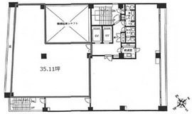 セントラルビル(東銀座) 6階2 間取り図