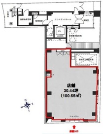 西新橋一丁目川手ビル 1階 間取り図