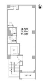 東麻布296ビル 4階 間取り図