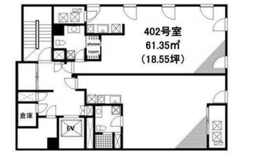 ASITIS芝 402 間取り図