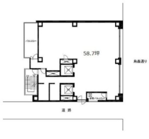 HT・新橋(旧:ミクニ新橋ビル) 3階 間取り図