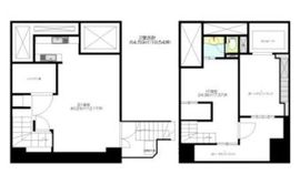 トーハン淡路町ビル B1階+1階 間取り図
