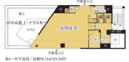 市ヶ谷科学技術イノベーションセンタービル 8階(SOHO) 間取り図