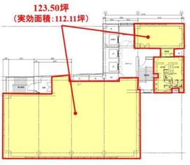 ヒューリック銀座三丁目ビル 6階 間取り図