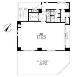 神田東邦センタービル 8階 間取り図