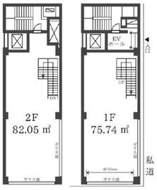 パラッツオカリーナ 1-2階 間取り図