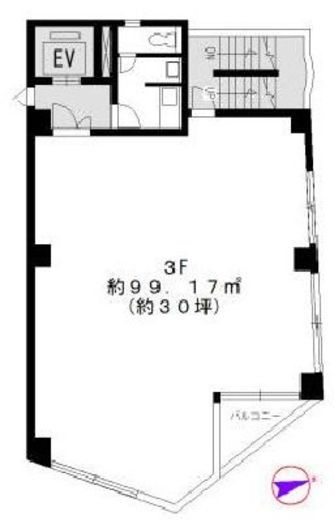 アベニューサイド代官山Ⅱ 3階 間取り図