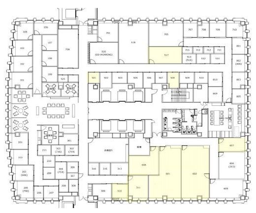 エキスパートオフィス新橋 501 間取り図