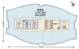 汐留シティセンター 3306 間取り図