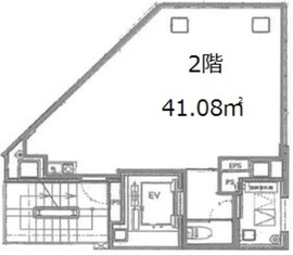 備広東日本橋ビル 2階 間取り図