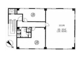 富士ビル 303 間取り図