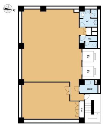 日本地所ブルックスビル B1階 間取り図
