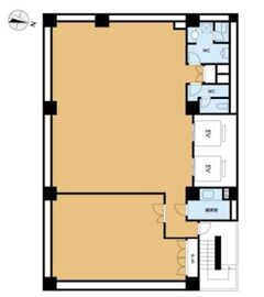 日本地所ブルックスビル B1階 間取り図