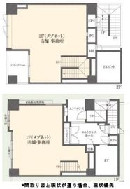 銀座セブンビルディング 1-2階 間取り図