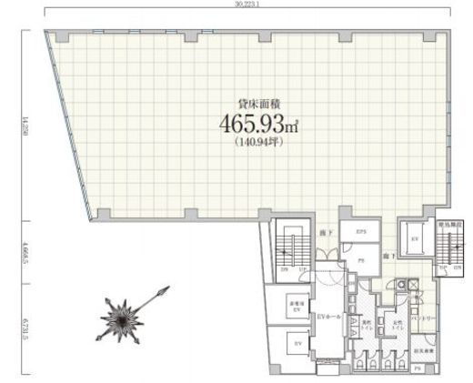 PMO麹町 7階 間取り図