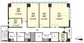 H1O平河町 301 間取り図