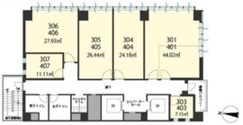 H1O平河町 405 間取り図