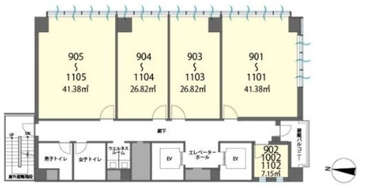 H1O平河町 1102 間取り図