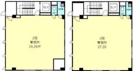 真光ビルディング 2-3階 間取り図