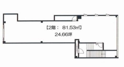 (仮称)西神田ビル 2階 間取り図