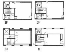 銀座FSビル B1-3階 間取り図