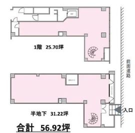 松濤EAST(店舗) 1階店舗 間取り図